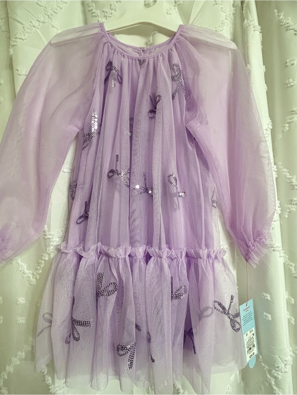 Cat & Jack Lavender Tulle Bow Dress Costume